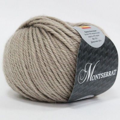 SEAM MONTSERRAT 73 (холодный бежевый); Состав: 55% мериносовая шерсть 45% акрил; 50г/63м